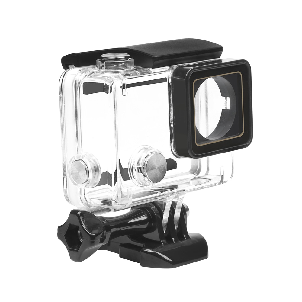 SHOOT suporte de proteção de câmera Go Pro 4, acessório de suporte de capa impermeável de 30m para câmera de ação GoPro Hero 4 3+, protetor preto e preta