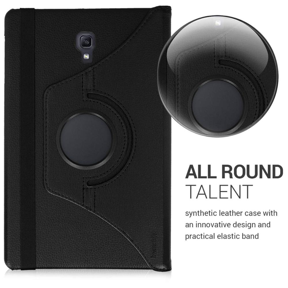 För samsung galaxy tab  a 10.5 fodral surfplatta sm -t590 sm-t595 sm-t597 360 roterande filp läder stativfodral med penna+film