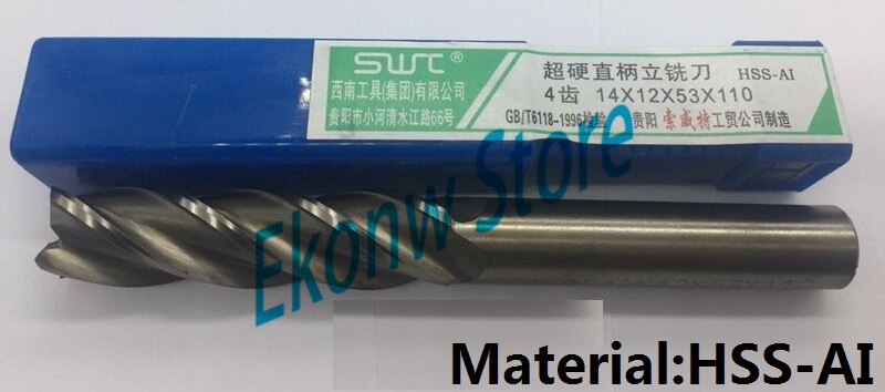 1 pc 15mm 16mm 17mm 18mm Uitgebreide verlenging Lange End Mill, VIER Fluit HSS & Aluminium End Mill Cutter CNC Bit