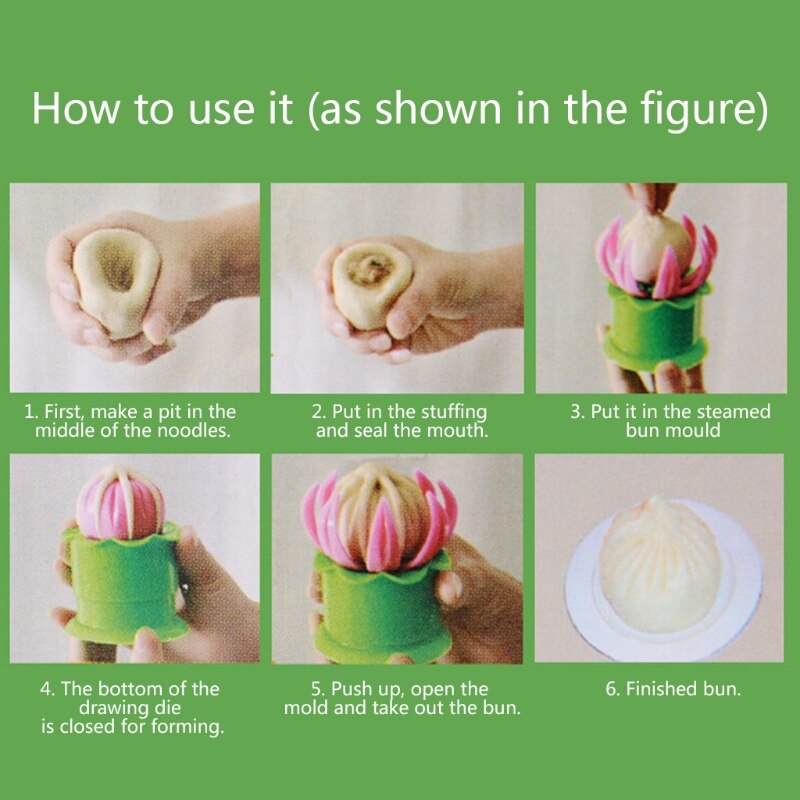 Steamed Stuffed Bun Making Mold Pastry Pie Steam Bun Dumpling Maker Mould Cookin