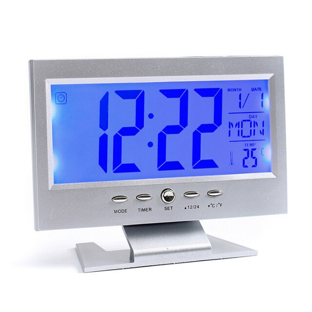 LED Digital Alarm Clock USB/Battery Mirror Real-time Display Bedside Quiet Home Bedroom Desk Display Digital Desktop Table Clock