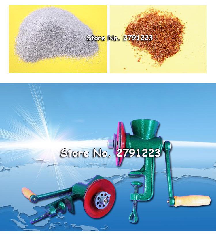 Moulin à riz, à grains de soja, blé, farine de maïs, manivelle, moulin à farine d&#39;avoine, pulvérisateur,