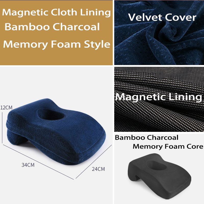 Memory Foam Nap Pillow For Travel Headrest Neck Support Cushions Office Rest Lunch Break Pillow Orthopedic Student Desk Sleeping: Blue Advanced Style