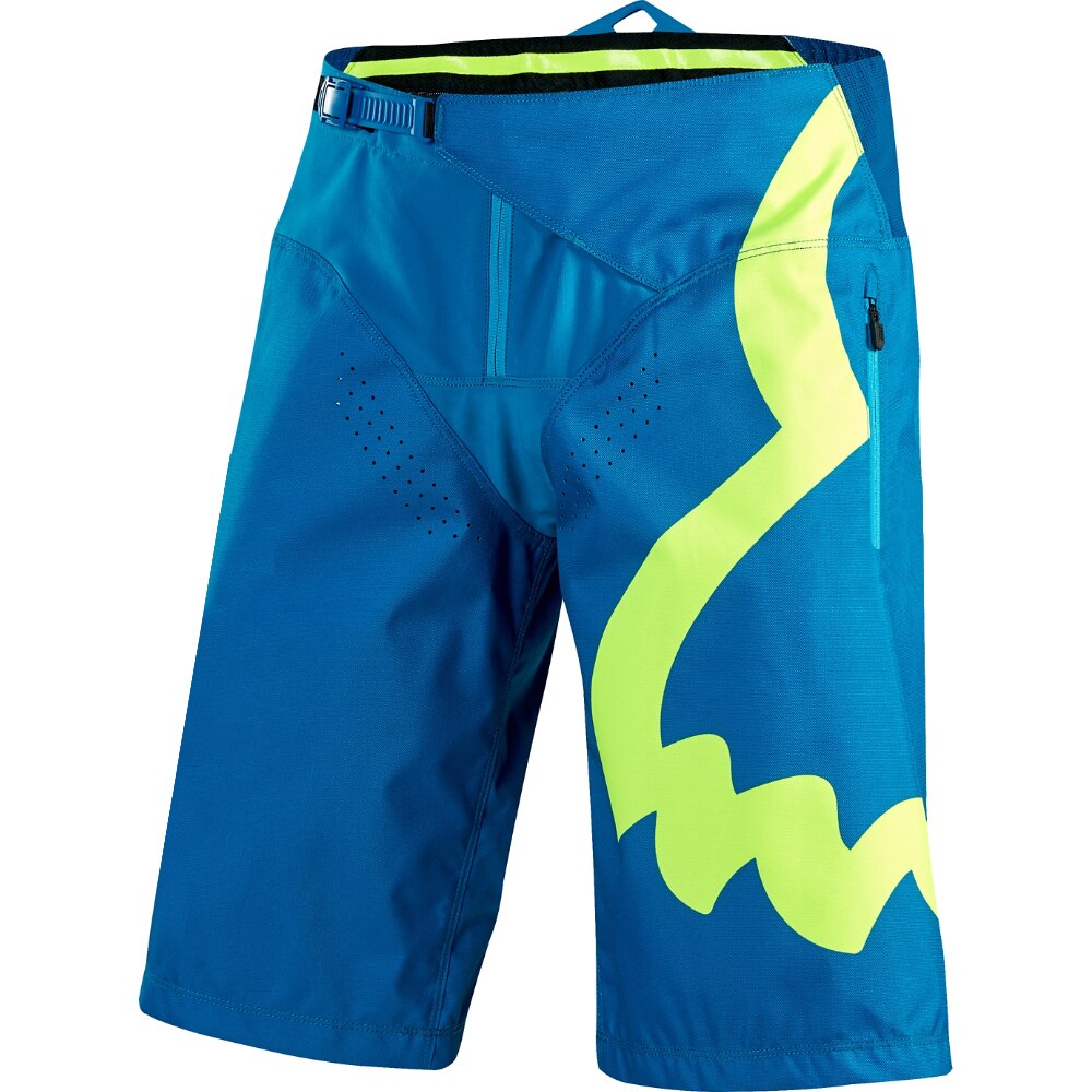 Short bleu délicat Fox Motocross Moto rue Moto équitation hommes short d'été: Blue / 36