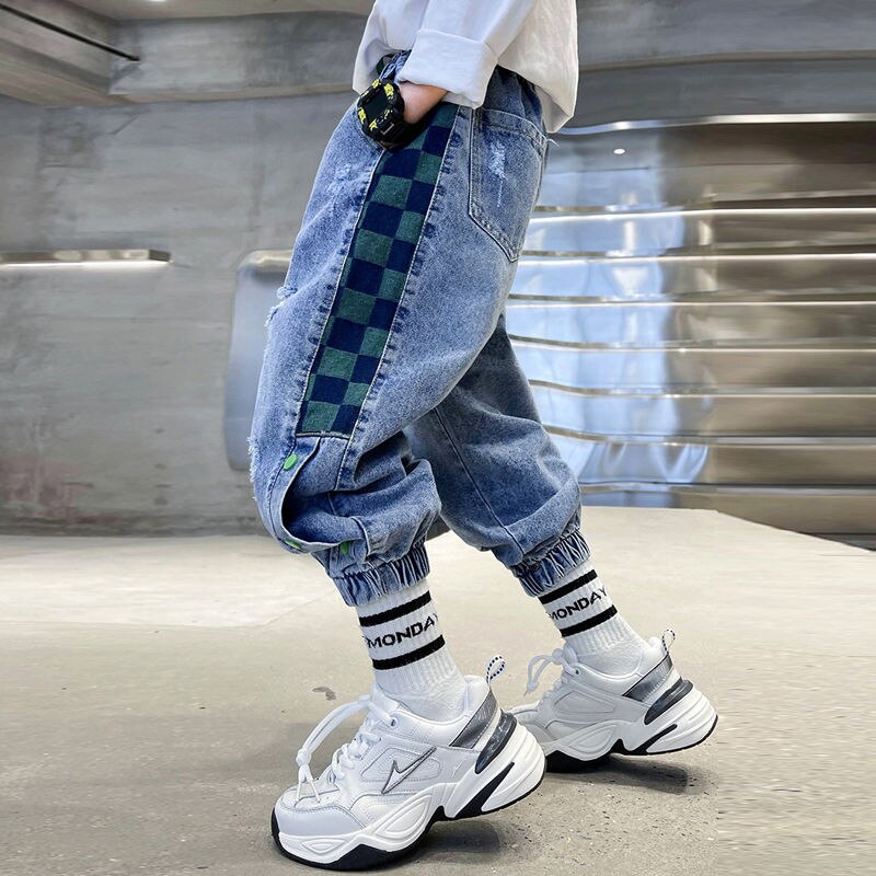 Pantalones vaqueros elásticos para niños, Leggings de pitillo para niños de 2 a 12 años, temporada primavera 2022