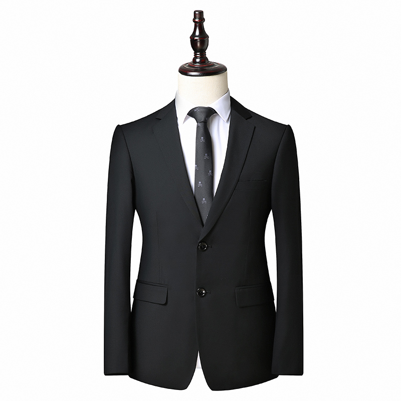 Men's Blazer Slim Fit Solid One Button Business Gold Suit Jacket
