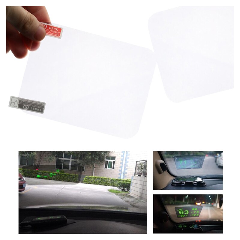 Head up display hud film beskyttende reflekterende sn transparent 15*13cm