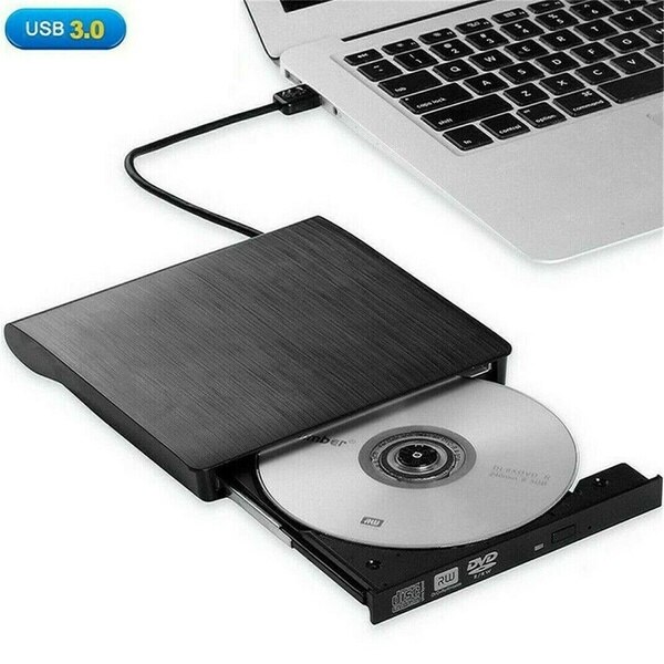 Usb høyhastighets ekstern cd dvd-stasjon 4k 3d blu ray-spiller forfatter bærbar bd / cd / dvd-brennerdriver for mac, vinn 10,8,7, bærbar pc, pc