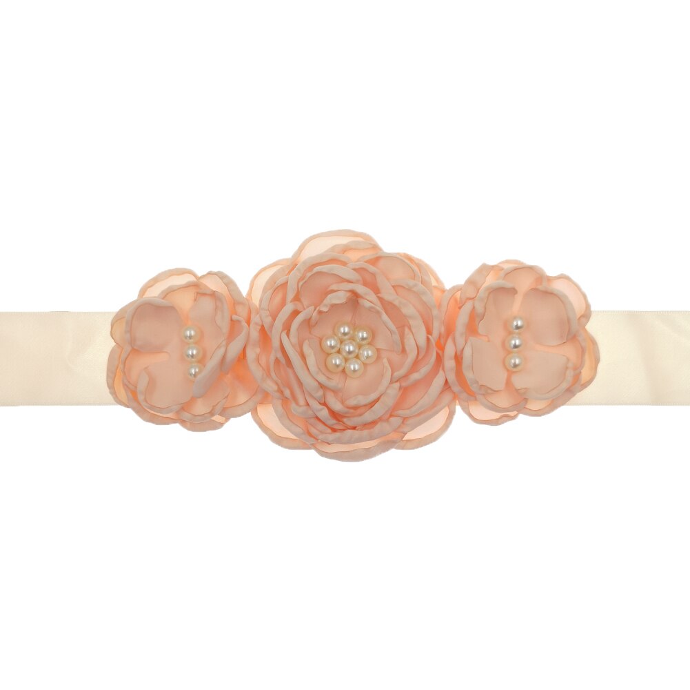 Bloem Moederschap Riem Vrouwen Lint Sash Flowergirl Bruids Tailleband Foto Props Zwangerschap Accessoires Jurk Sjerpen: 5