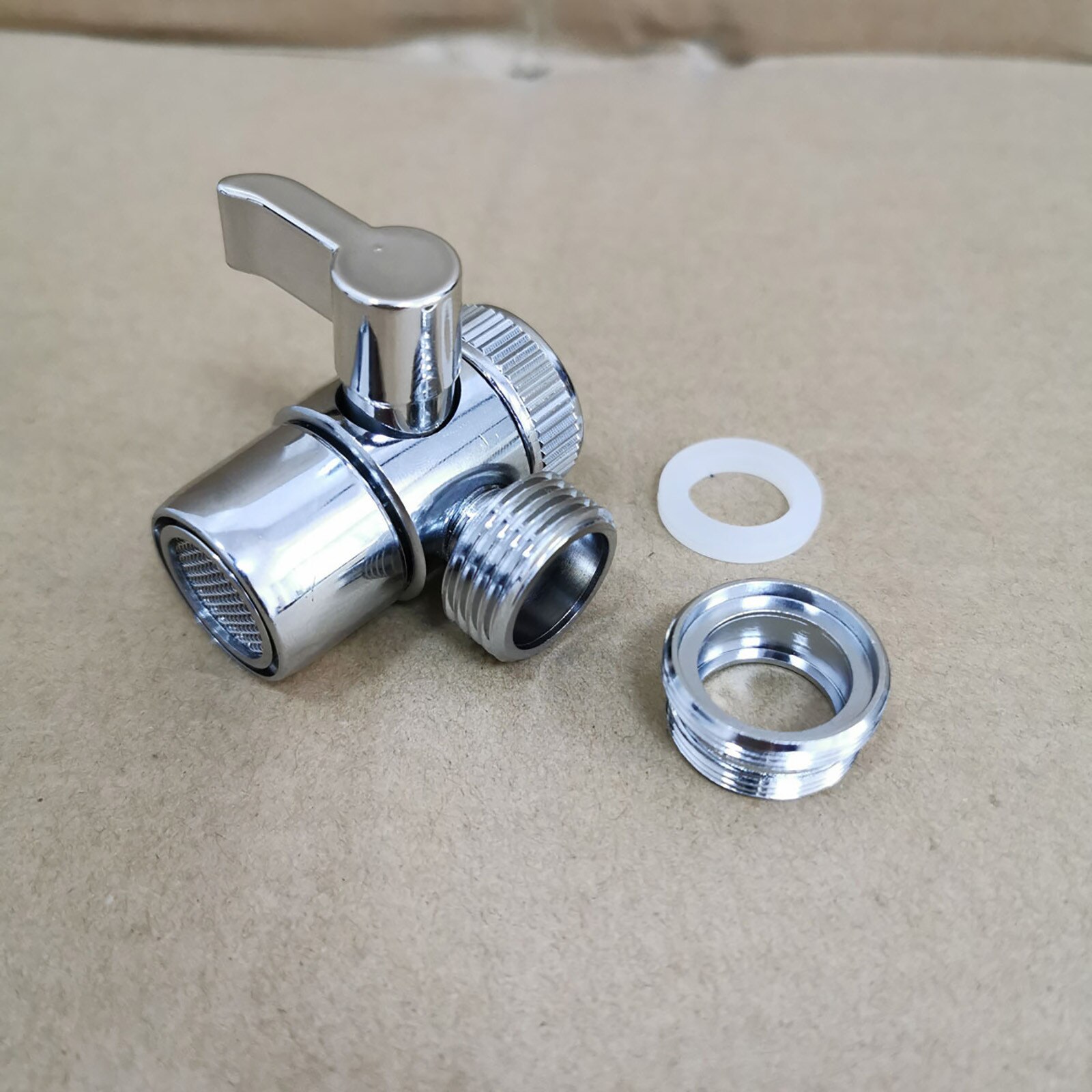 Brass Diverter Valve 3 way Water Separator Shower Tee Adapter Adjustable Shower Head Diverter Valve Bathroom Accessories