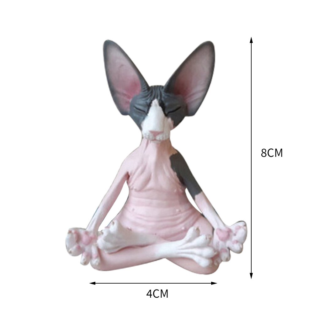 Garden Cat Statue Sphinx Animals Statues for Home Garden Outdoor Yard Lawn Balcony Bedroom Desk Decor Ornaments: Style A