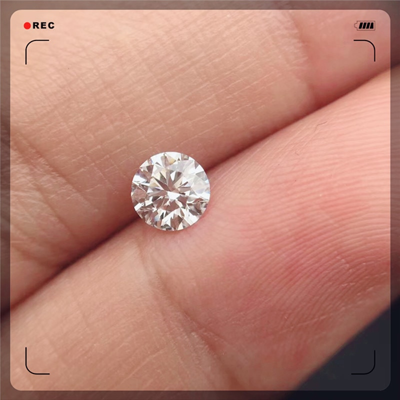 6mm ij cor diamante 0.8ct quilate perfeito corte redondo solto moissanite pedra casamento anel de diamante material para mulher