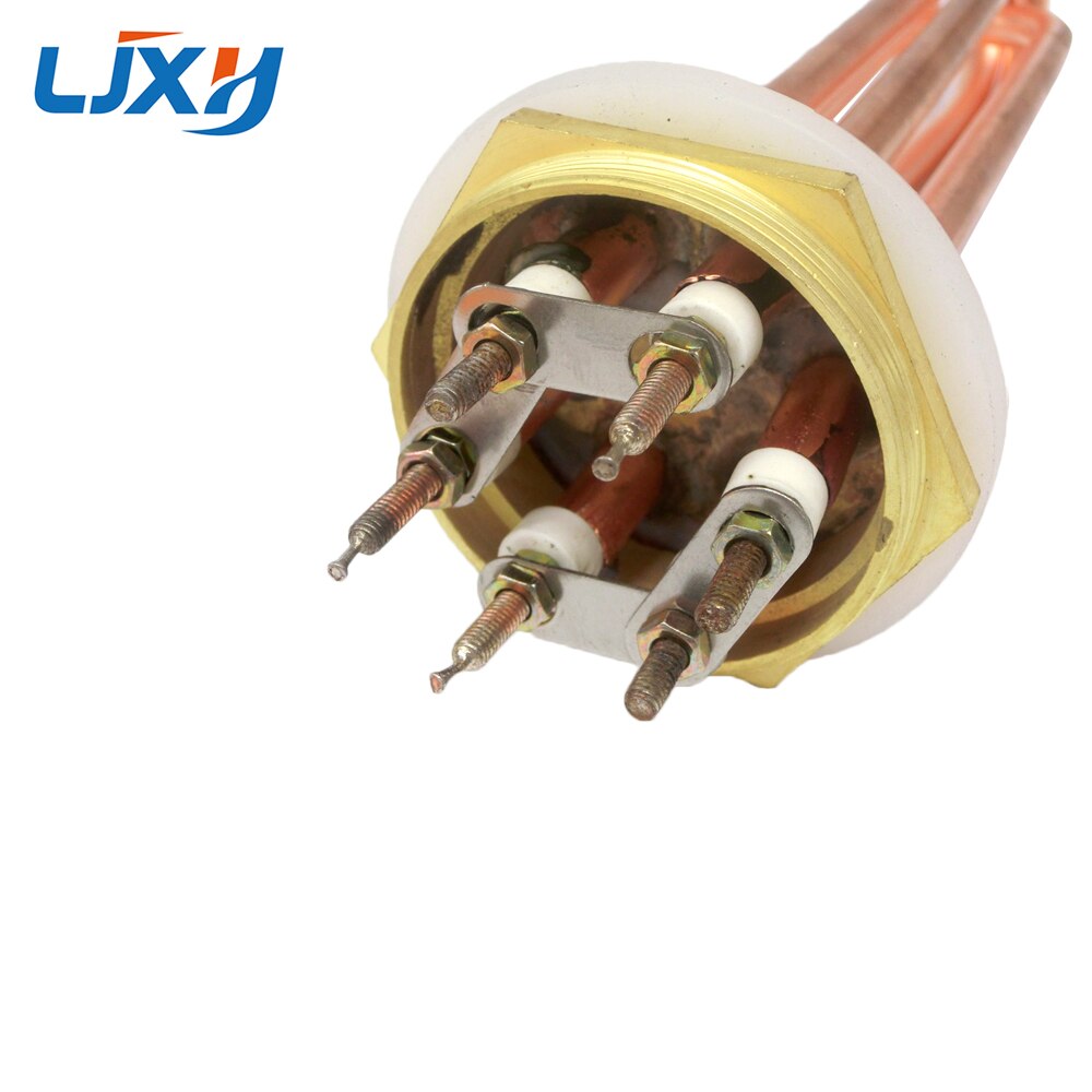 Ljxh  dn40/1.5 tum varmvattenberedare element för panna sexkantiga gängvärmare 110v/220v/380v koppargänga kopparrör 3kw/4.5/6/9/12