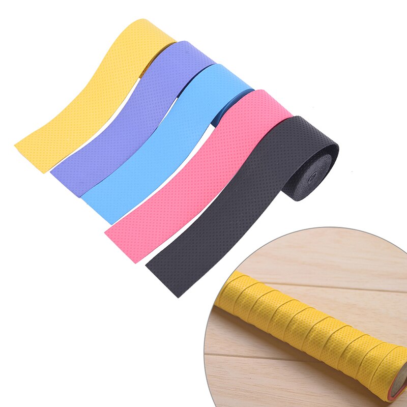 Empuñaduras de bádminton vibración de raqueta Overgrip Banda de sudor antideslizante raqueta de tenis seca Grip Anti-deslizante sudor absorbido Wraps Taps 3 uds