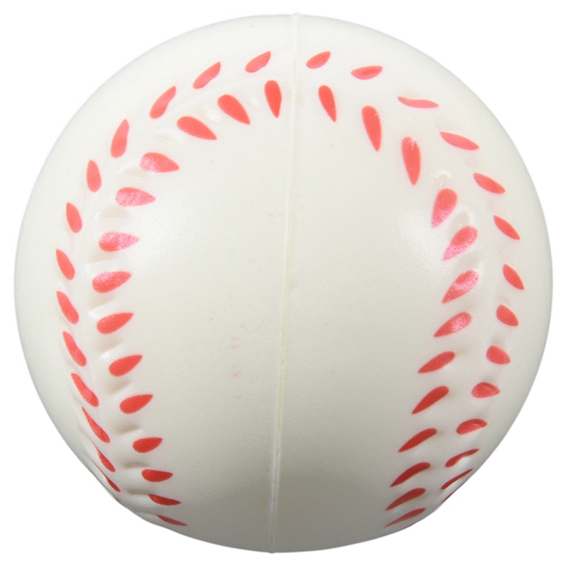 White Baseball Stress Ball