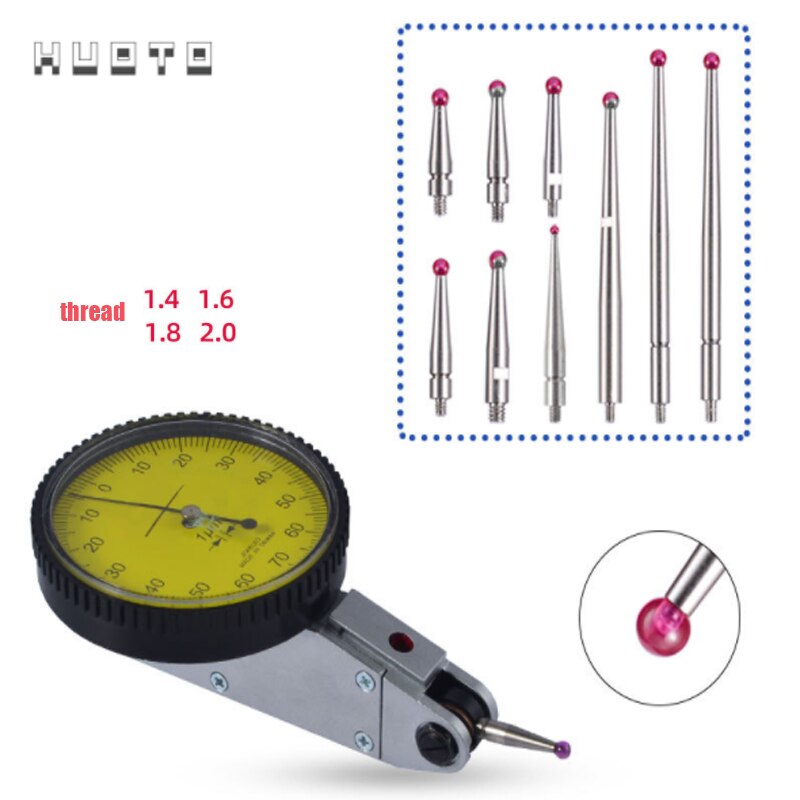 0-0.8mm dial test indikator 0.01mm måleur måleur indikator