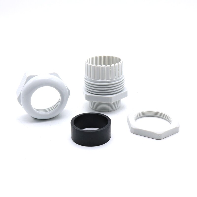 10 stücke IP68 M24 M25 M30 M32 für 12-21mm Draht Kabel CE Weiß Schwarz Wasserdichte Nylon Kunststoff kabelverschraubung Stecker