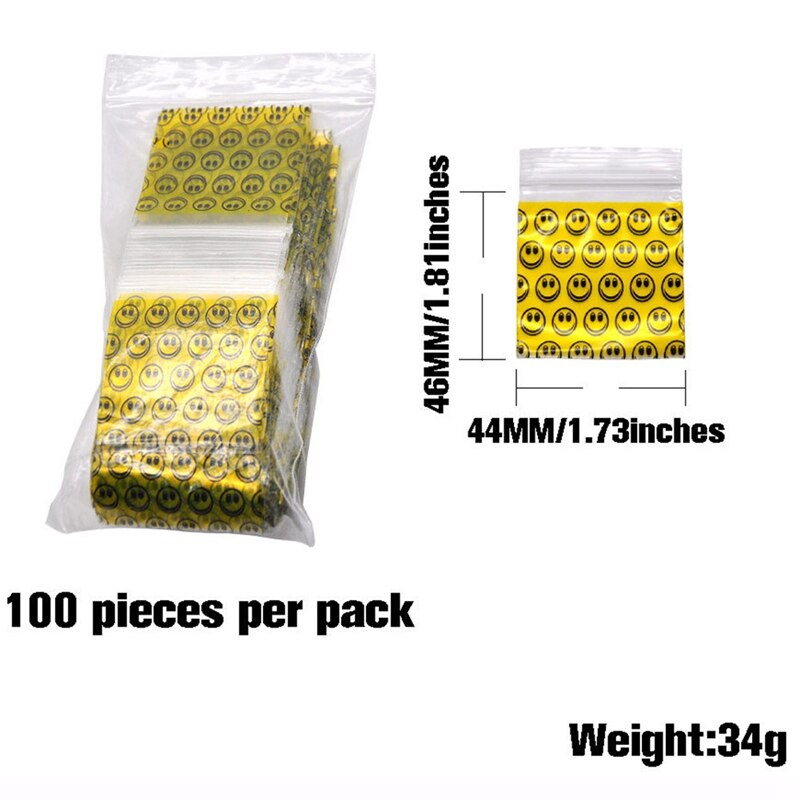 100 stuks plastic zakken bedrukken plastic zakken verpakking ziplock zak