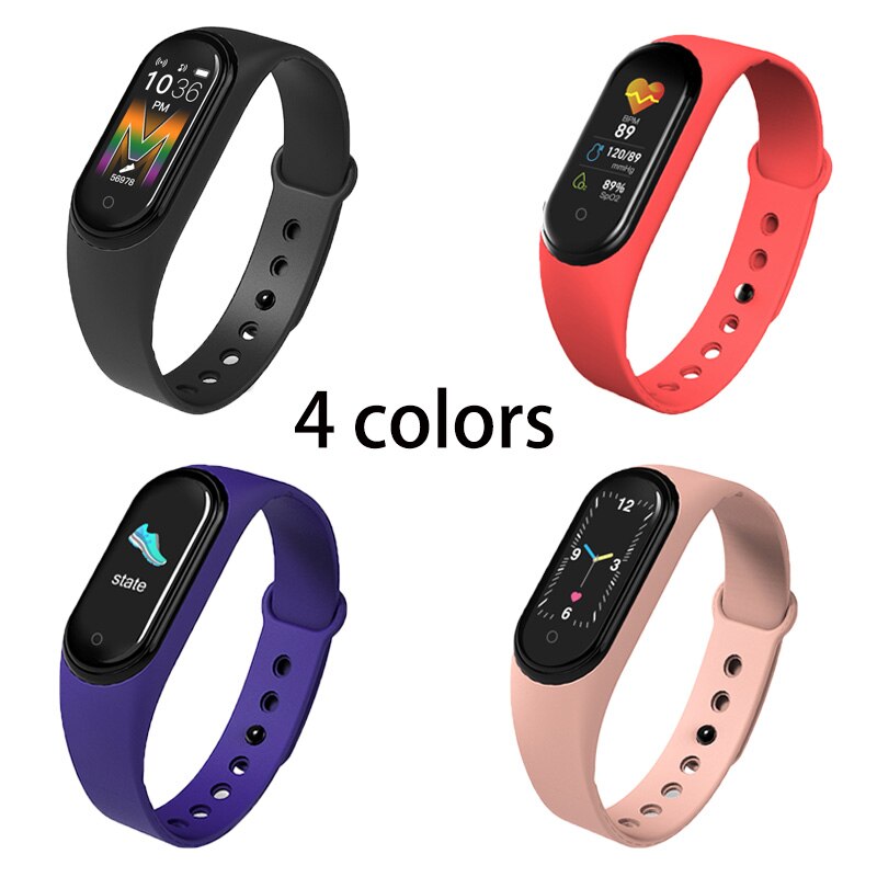 M5 Smart Horloge Sport Smart Band Bloeddrukmeter Smart Fitness Polsband Smartwatch Armband Polsband Voor Mannen Vrouwen