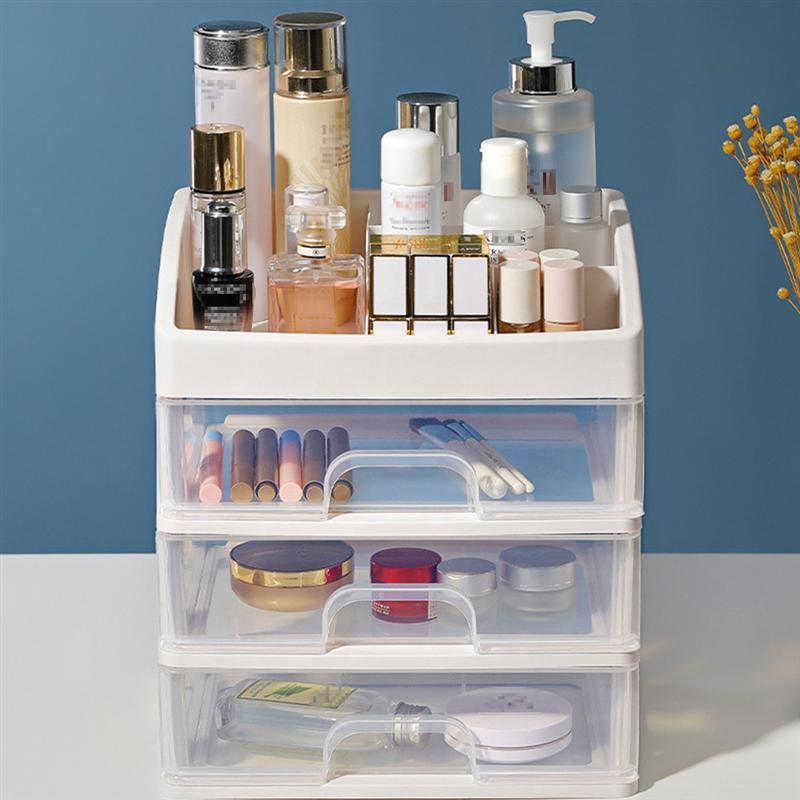 1Pc Plastic Cosmetische 3 Layer Lade Organizer Make Container Desktop Diverse Storage Case
