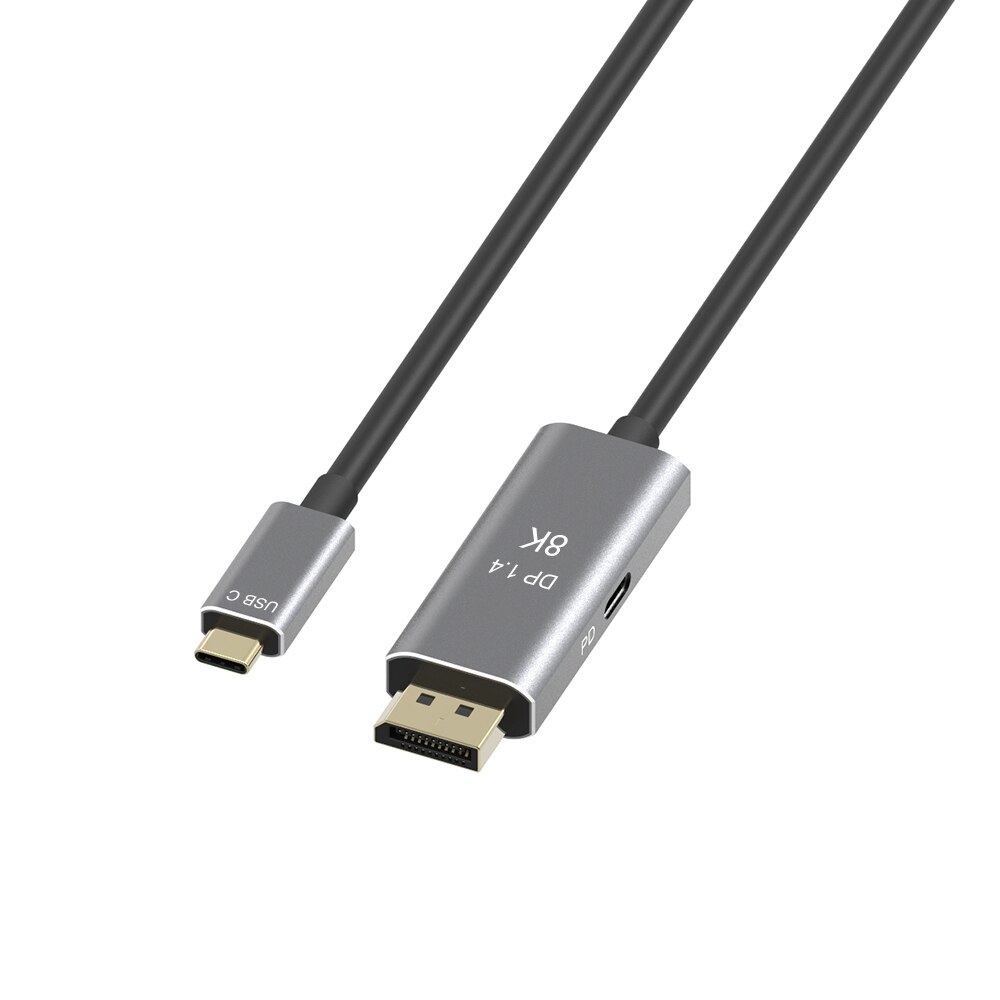 Usb c para displayport 1.4 8k cabo com USB-C pd 8k @ 60hz 4k @ 144hz thunderbolt 3 para displayport para macbook pro 2019 2020 dell xps