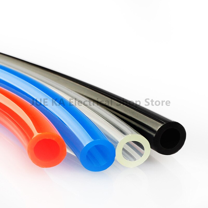 10 metros neumática pats PU tubo 4*2,5mm 6*4mm 8*5mm 10*6,5mm 12*8 14*10mm 16*12mm tubo de aire compresor manguera