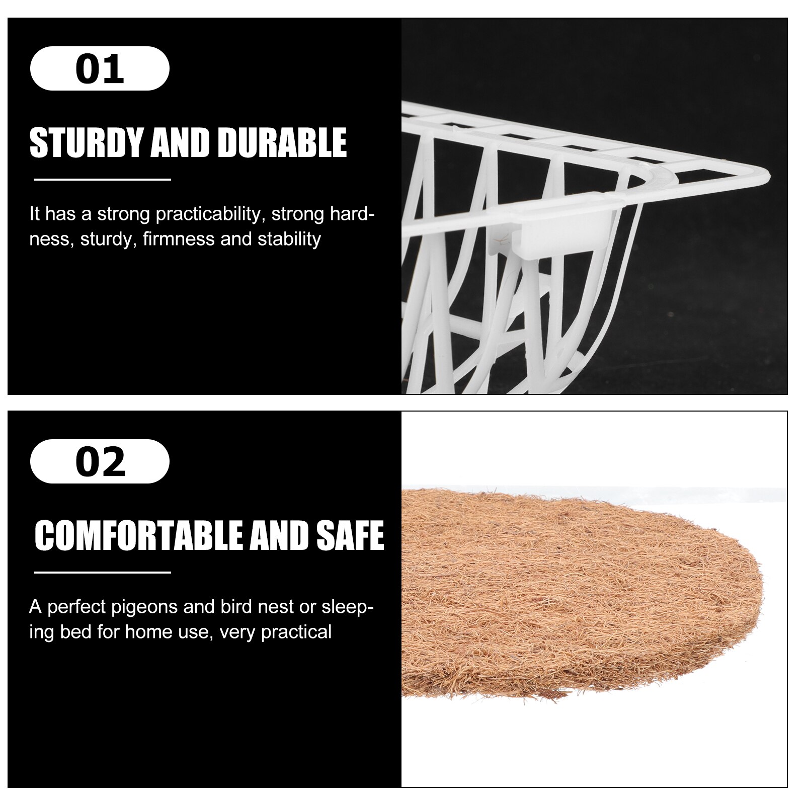 5 Sets Plastic Duif Nesten Duif Voeden Netten Duiven Fokken Nesten Met Matten