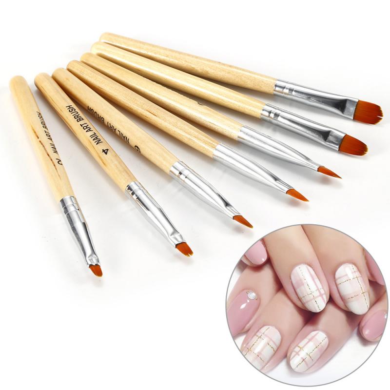 10 st/set nail art borste set uv gel akryl nail art paint pen teckning pensel nail art liner pensel gör-det-själv nail art manikyrverktyg
