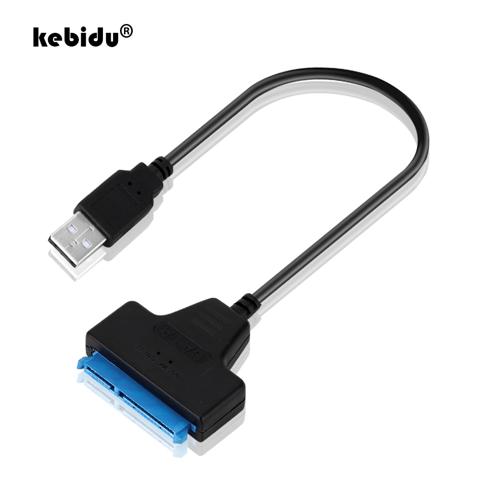 kebidu High Speed USB 3.0 2.0 to Sata Cable 22 Pin 2 5" 3.5" 2.5 inch HDD Hard Disk Driver DVD CD Rom Adapter Converter