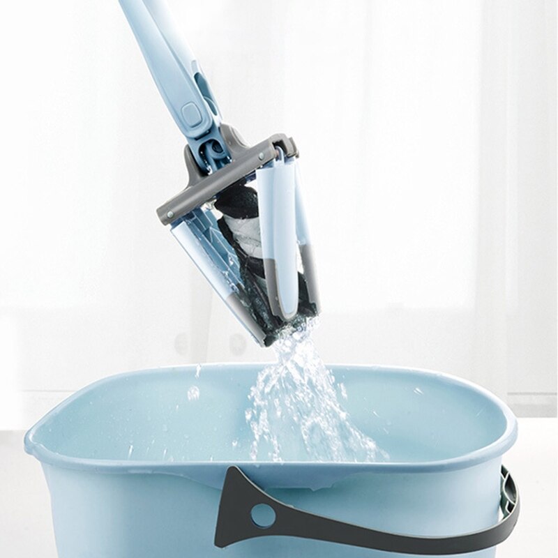 X-Type Microfiber Vloer Mop Gratis Hand Wassen Platte Mop Houten Vloer Schoonmaken Tool M2EE