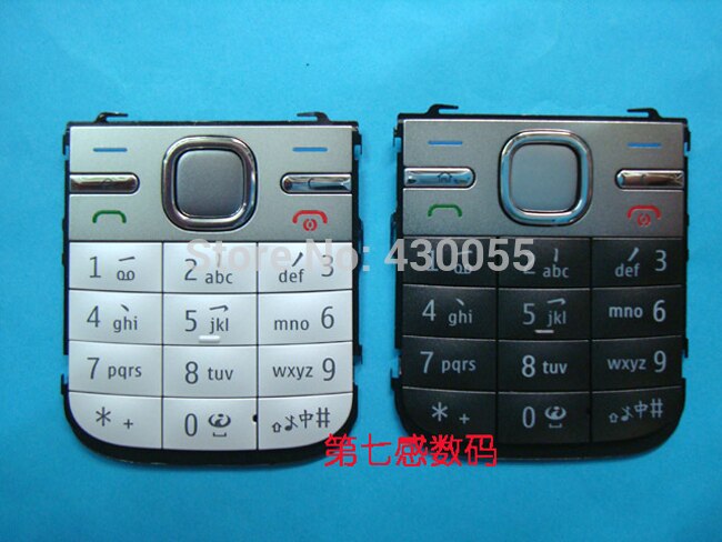 Zwart/Wit/Grijs Behuizing Belangrijkste Thuis Functie Toetsenborden Keypads Cover Case Voor Nokia C5,