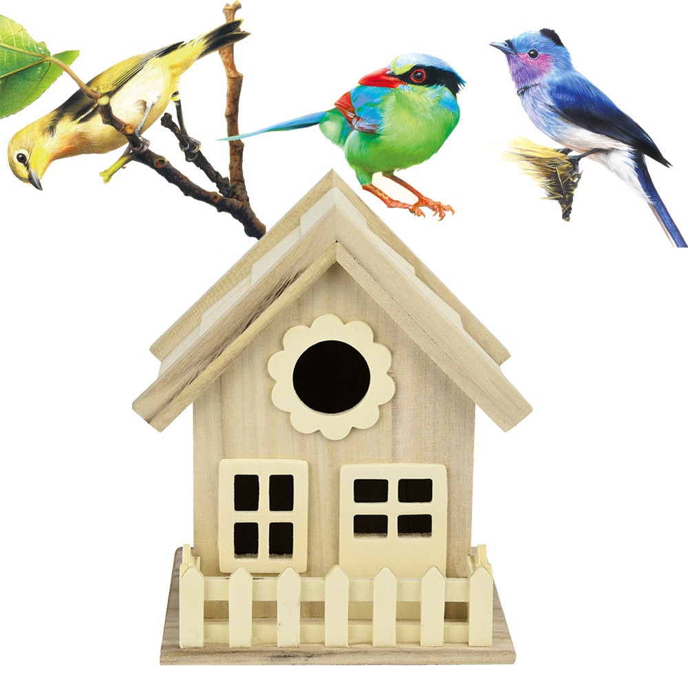 Vogelkooi Nest Dox Nest Huis Vogelhuisje Vogelhuisje Doos Vogel Houten Box Jaulas Para Pájaros