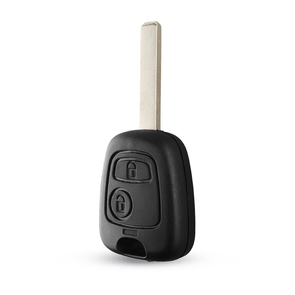 Keyyou autosleutelbehuizing voor citroen  c1 c2 c3 c4 xsara picasso  hu83/ va2/ zonder blad, 2- knops afstandsbediening, lege behuizing