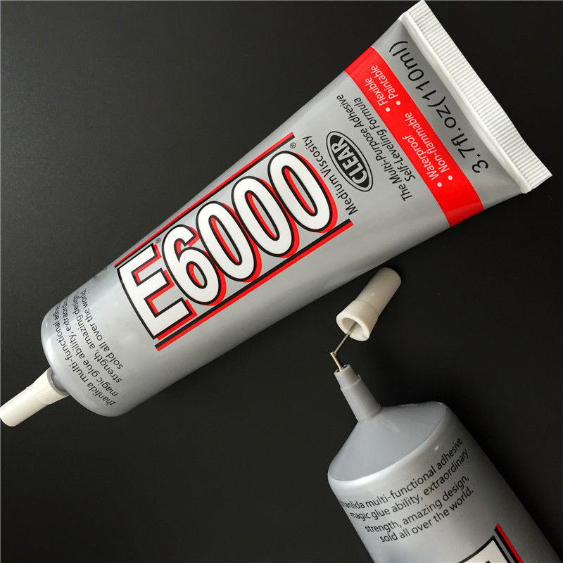 Pegamento E6000 de 15/25/50ml para pintura de diamantes de imitación, bricolaje, tela de Metal, epoxi de cristal, Hotfix para joyería, adhesivo fuerte