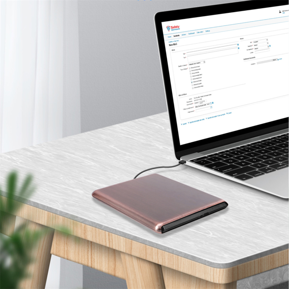 USB 3,0 Typ-C Externe DVD Laufwerk Rewriter Reader Writer Brenner Tragbare DVD RW CD Optisches Laufwerk Player Für Laptop PC