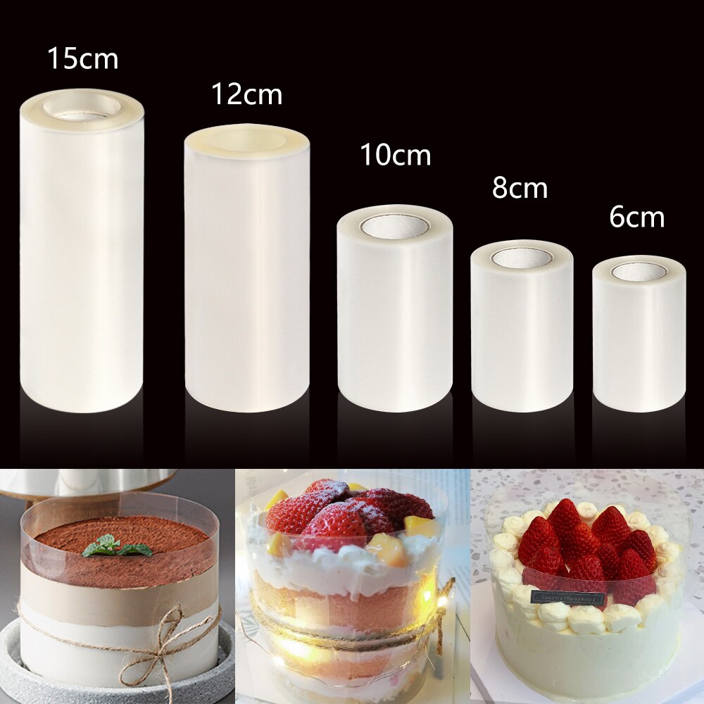 Transparent Cake Surround Film Kitchen Bakeware Acetate Film for Cake Decor Mousse Cake Sheets Surrounding Edge Diy Baking Tools
