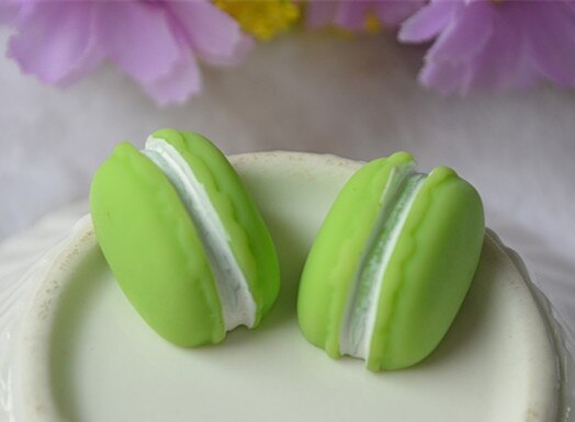 Autocollant réfrigérateur aimants Macaron | 8 pièces/1 ensemble, dessin animé , aimant photo néodyme fort, messages: 8pcs green