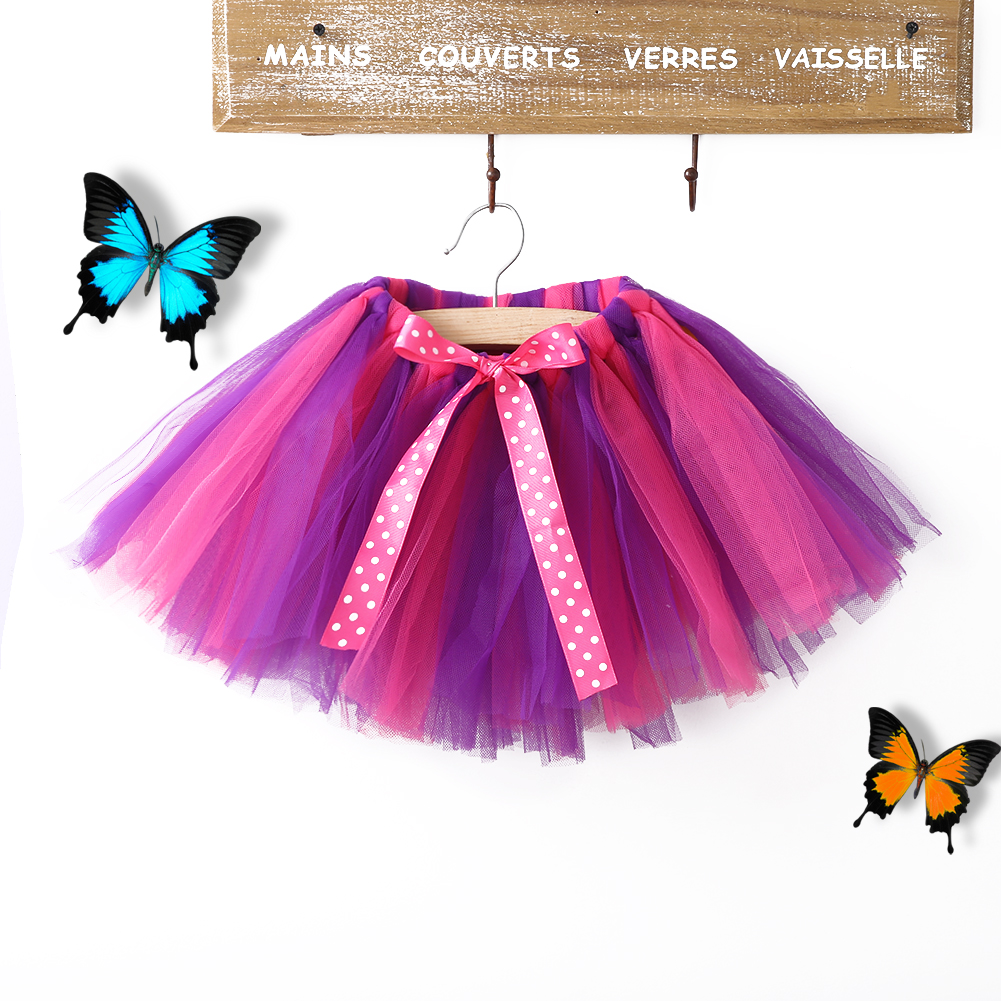 2T kids girl coloful glitter dance tutu skirt sequin with 3 layers tulle tutu toddler girl chiffon pettiskrit ball gown skirt: type 6 / 2T