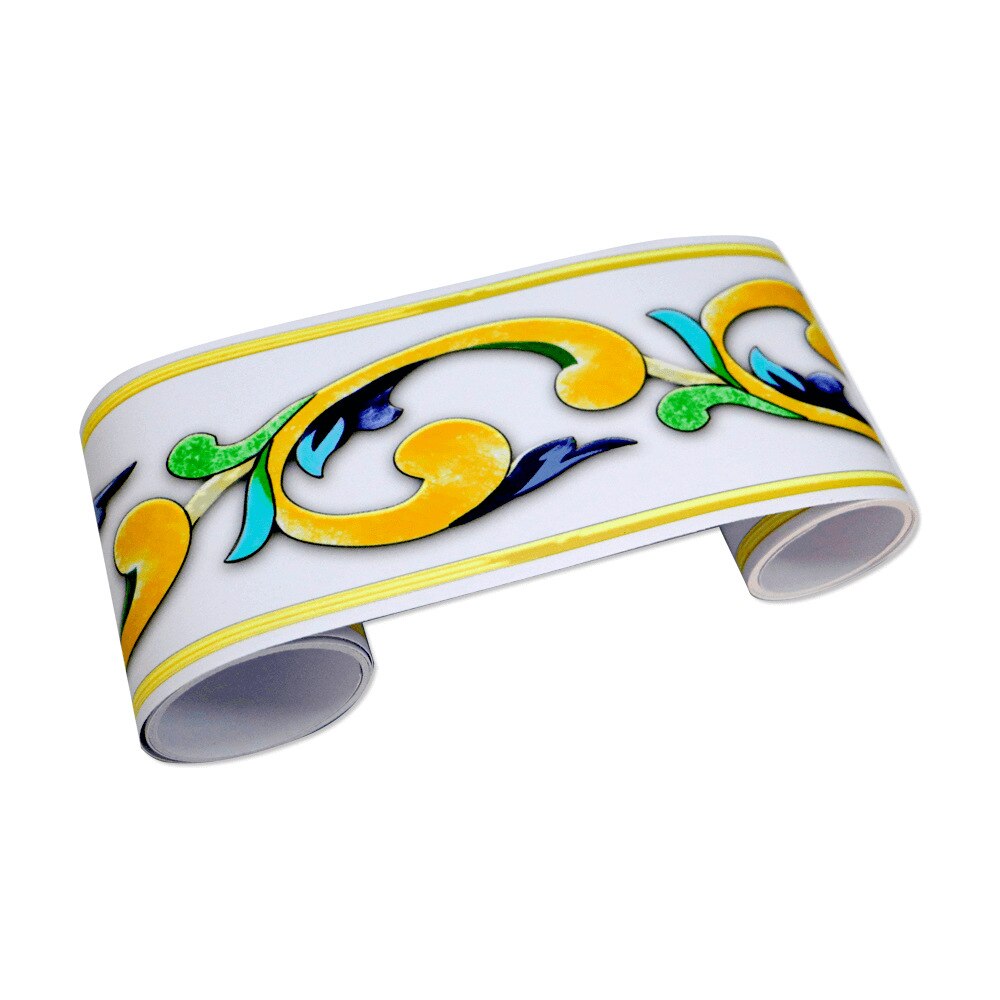 Ligne de plinthe en pvc, stickers décoratifs de style européen, imperméables et résistants à l'usure, stéréo 3D: YX-07