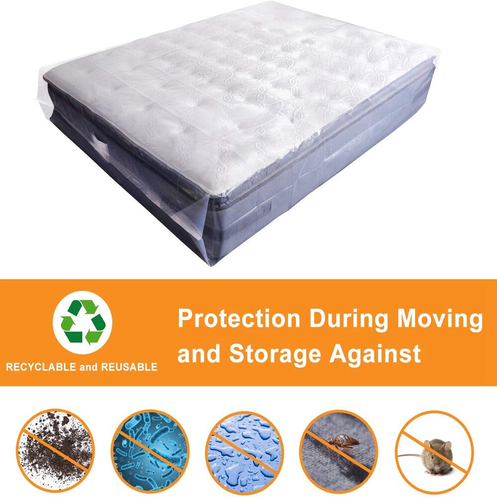 S/L Single Double Bed Mattress Bag Dust Protector Storage Cover Waterproof Mattress Protector