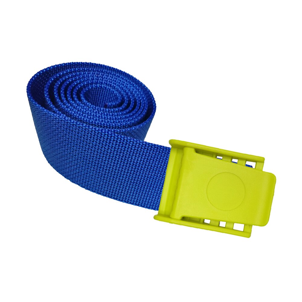 1.5M Strong Durable Replacement Webbing Waist Belt for Backplate Scuba Diving Weight Belt: YellowHead Blue Belt