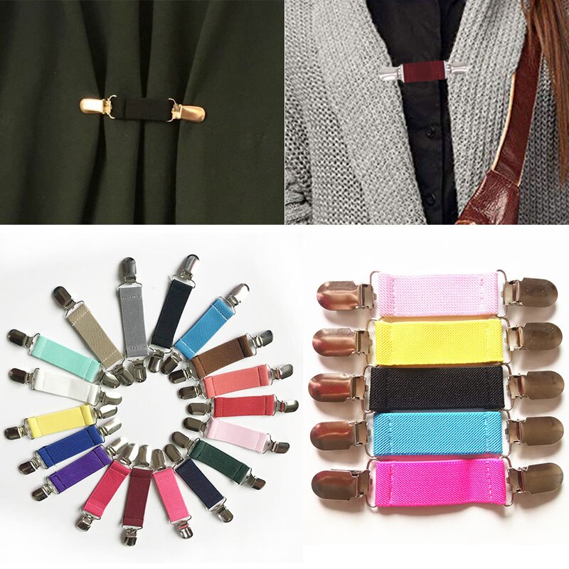 Metal Elastic Dress Pants Clips Non-Slip Garment Waistband Extender Clothes Clip Multifunction For Fixed Bed Sheet Sofa Goloves