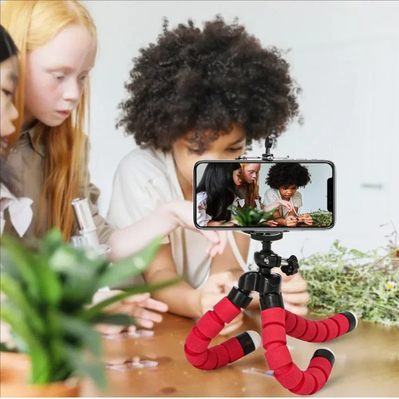 Trípode para teléfono móvil soporte para cámara Clip Smartphone monopié Tripe soporte pulpo Mini trípode para teléfono