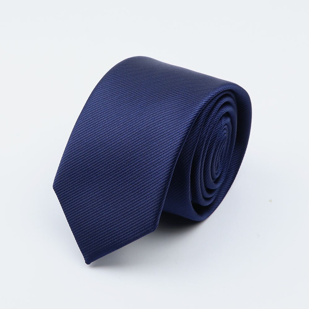 Men Solid Classic Ties Formal Striped Business 6cm Slim Necktie for Wedding Tie Skinny Groom Cravat: 19