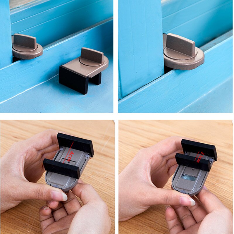Sliding Window Anti-theft Lock Stopper Children Safety Protection For Cabinet Doors B88