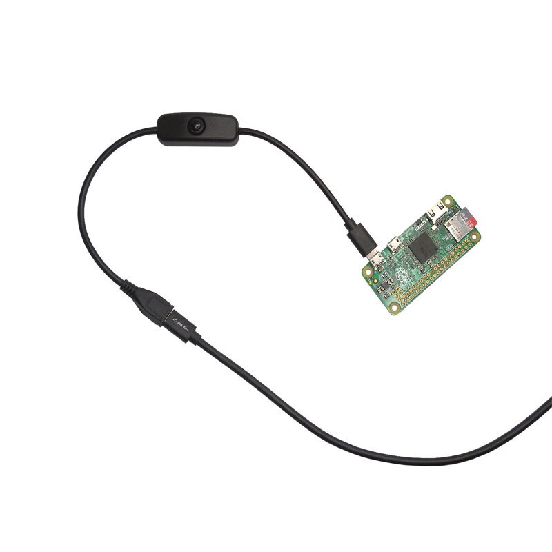 Raspberry Pi power button switch line Micro USB female to male extension adapter 27CM 5V 2.5A