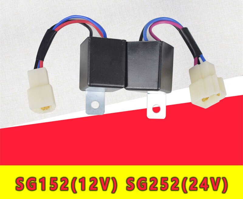 Forklift electronic flasher turn signal flasher relay SG152 with wire 12V24V accessories