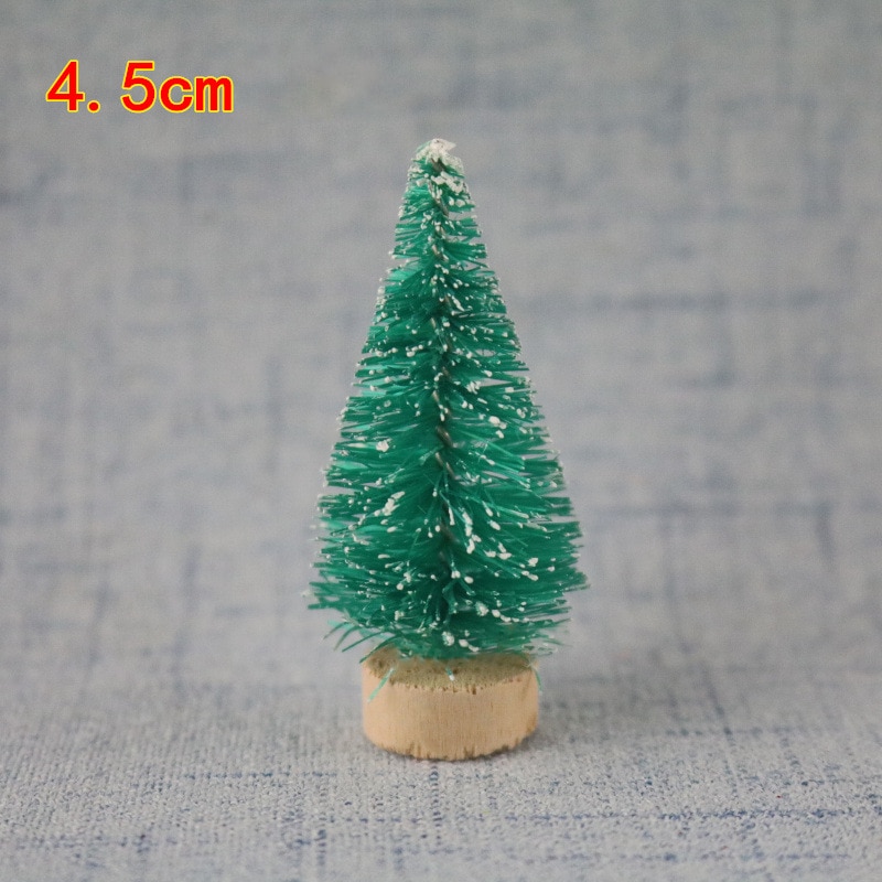 12 stk mini juletræ sisal silke cedertræ dekoration lille juletræ mini treekristmas dekorationer til hjemmet