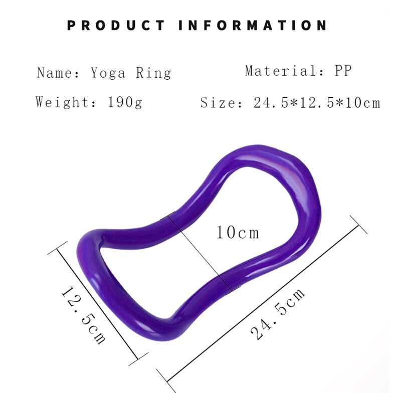 Yoga cirkel utrustning yoga ring pp yoga cirklar pilates yoga loop body workout magic hoop träningsring för hemmagympa träning
