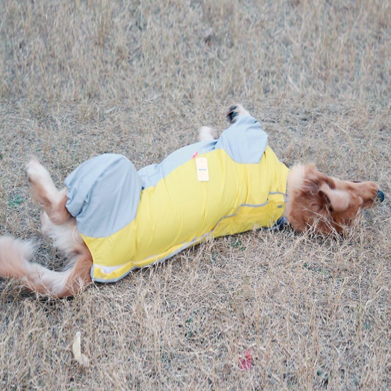 Dog Raincoat Dog Rain Coat Waterproof Pet Cloak Lightweight Pet Coat for Golden Retriever Labrador Dogs Rainwear